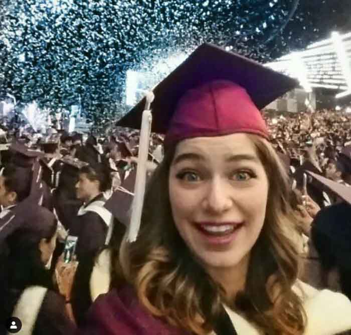 Catharine Daddario in her graduation.
